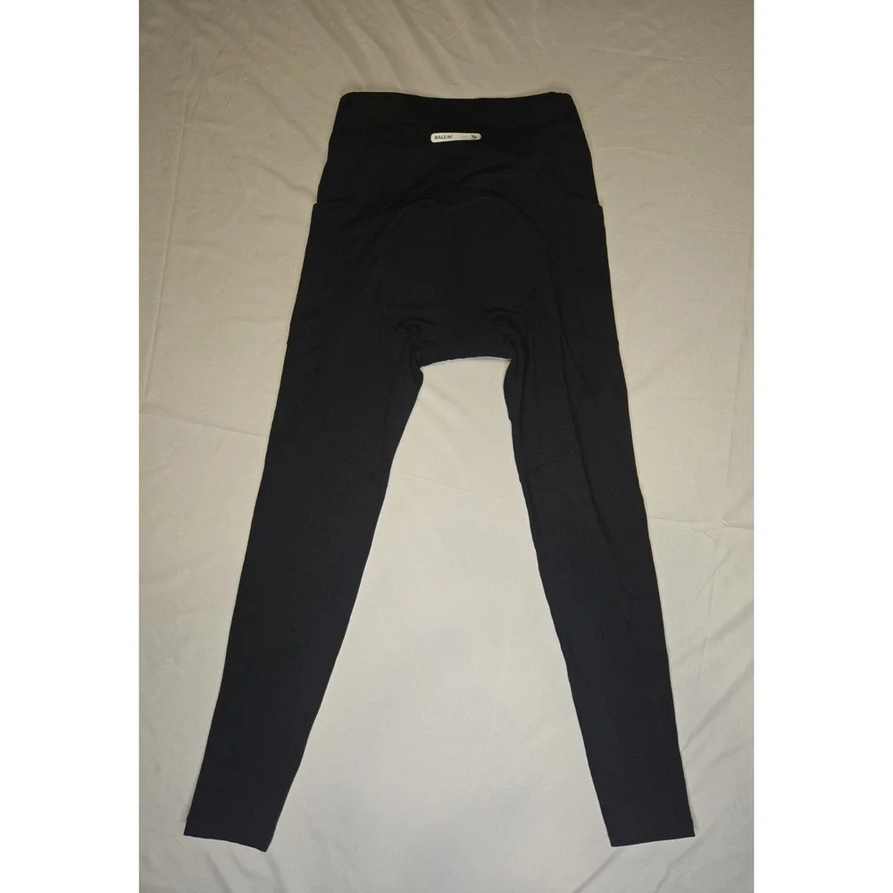 Baleaf‎ Padded Black Cycling Pants HighRise Performance Womens Med Water Resist